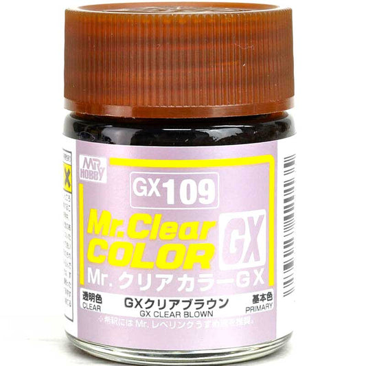 18ml Mr Clear Colour GX – Clear Brown GX-109 Mr Hobby