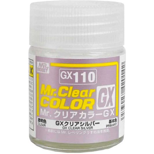 18ml Mr Clear Colour GX – Clear Silver GX-110 Mr Hobby