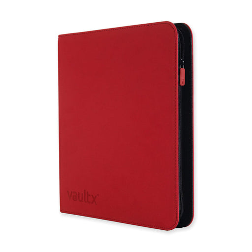 12-Pocket Exo-Tec Zip Binder - Fire Red