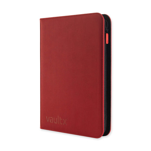 9-Pocket Exo-Tec Zip Binder - Fire Red