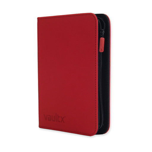 4-Pocket Exo-Tec Zip Binder - Fire Red